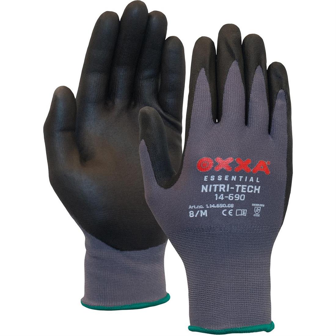 Miniatuur van OXXA Nitri-Tech 14-690 nylonhandschoen met nitril foam coating - maat 10  (1.14.690.10)