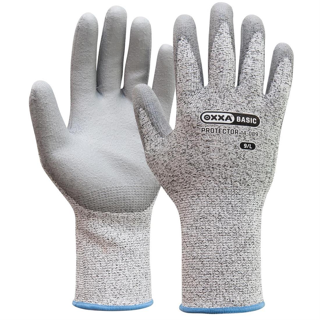 Miniatuur van OXXA Protector snijbestendige werkhandschoen polyester glasvezelversterkt handpalm gecoat maat 10 (1.14.089.10)