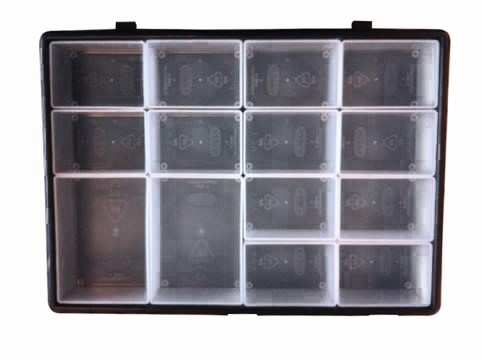 Miniatuur van RAACO assortimentsdoos Handy Box compleet met 4 vakkendozen Silverline (139113)