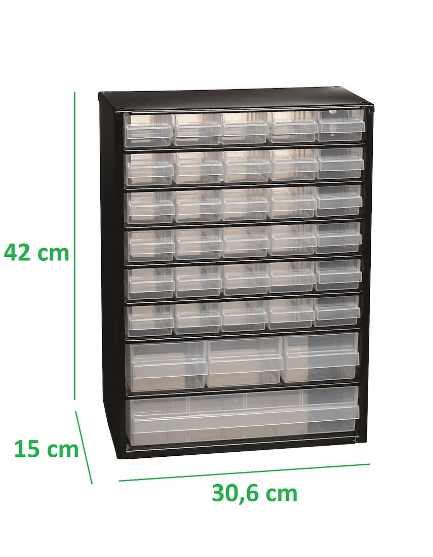 Miniatuur van RAACO ladekast met 34 laden C9-34 (140300)