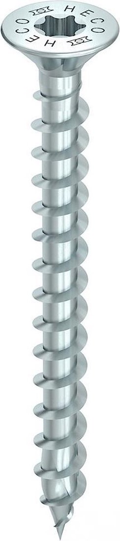 100 Stuks Spaanplaatschroeven Verzonken Kop 3,0 X 20 Mm – TX10, Volledige Schroefdraad, Gepassiveerd