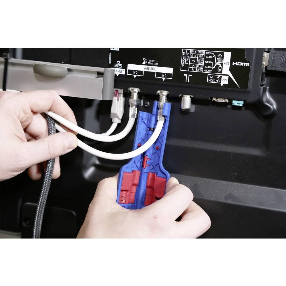 Miniatuur van Weicon coax striptang voor F-connectoren voor 6-8mm coaxkabel (afstrippen 10/6mm) No.1 F Plus (10051150)