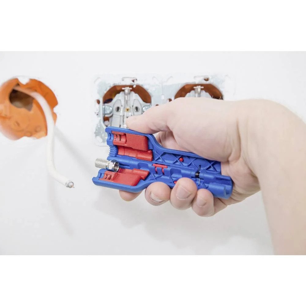 Miniatuur van Weicon coax striptang voor F-connectoren voor 6-8mm coaxkabel (afstrippen 10/6mm) No.1 F Plus (10051150)