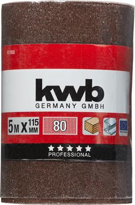 Miniatuur van KWB schuurpapier op rol Korund schuurrol 115mm K80 - 5 meter (KWB817808)