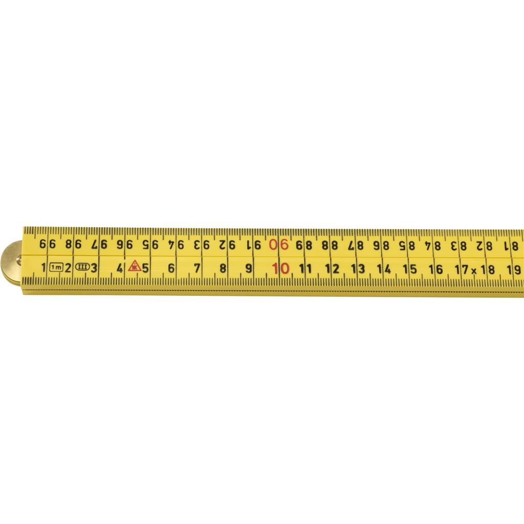 Miniatuur van Hultafors timmermansduimstok ABS G 59 1m geel 4-delig (200904)