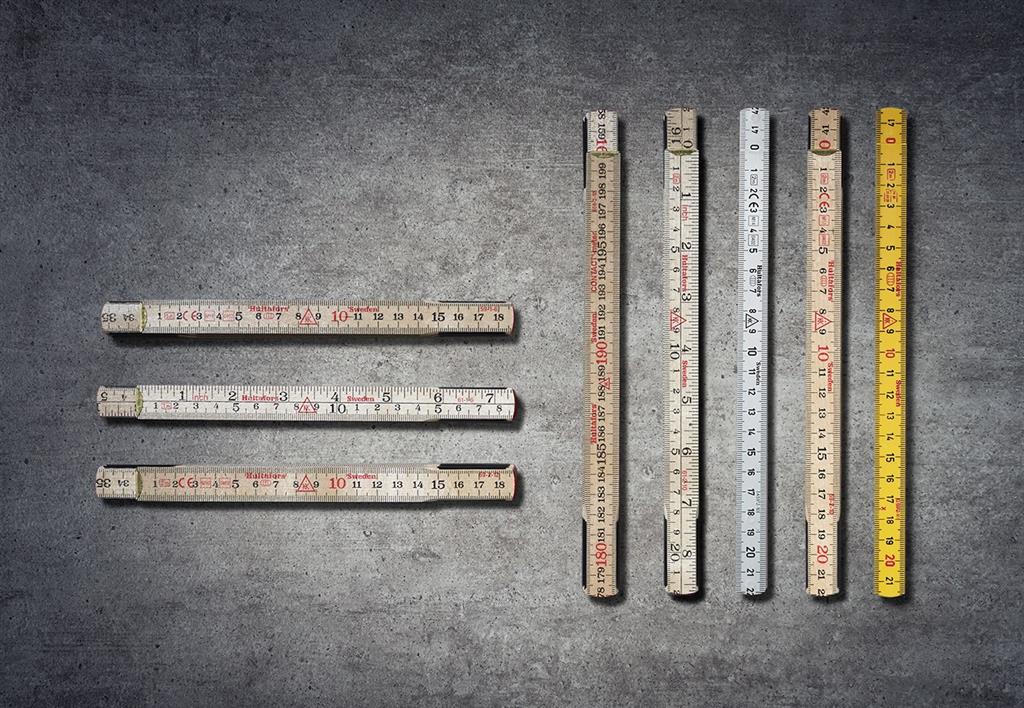 Miniatuur van Hultafors duimstok glasvezel G 59 2m geel 12-delig (200104)