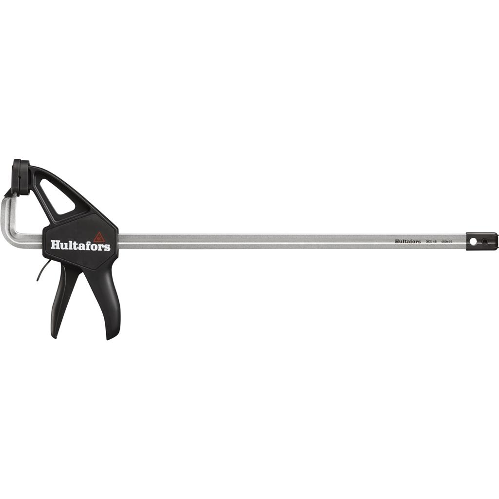 Miniatuur van Hultafors eenhands lijmklem met snelspanner gesmeed QCX 45 zwart 450mm/95mm (521453)