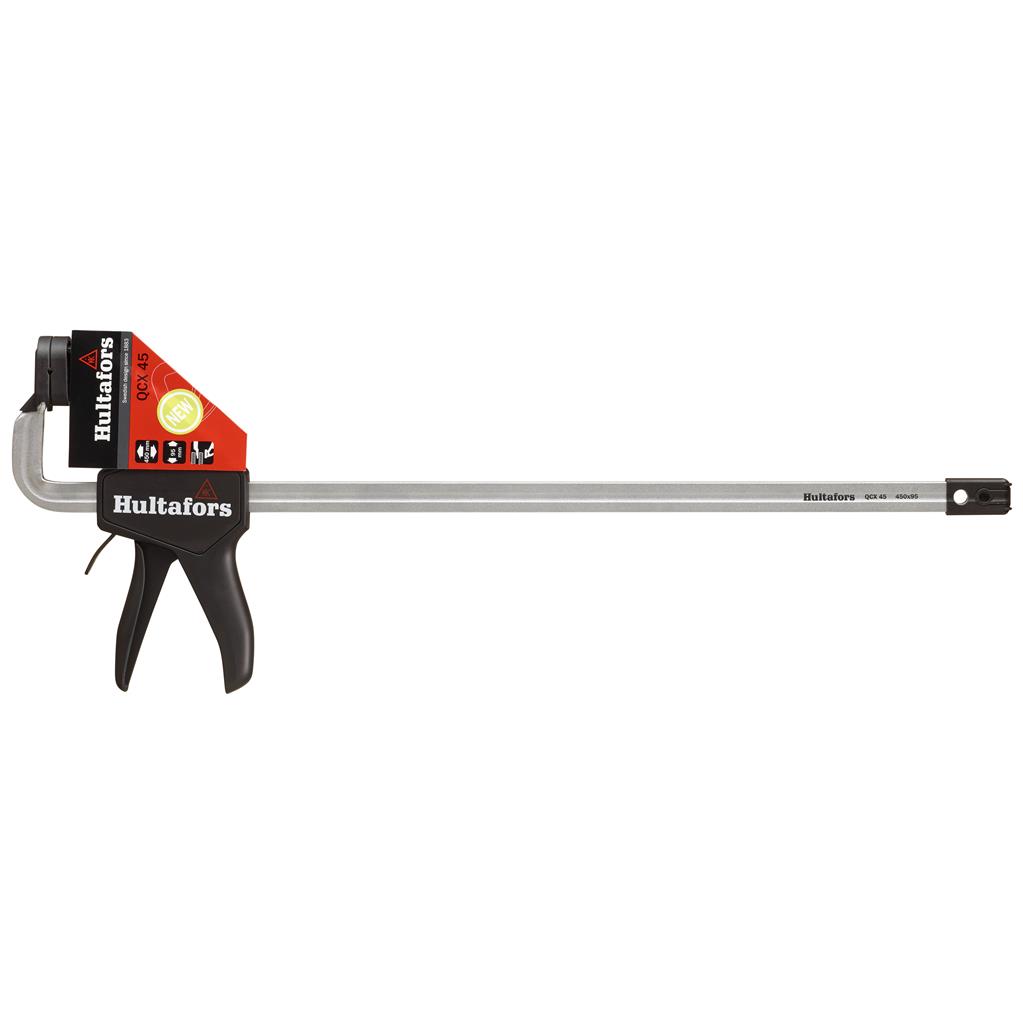 Miniatuur van Hultafors eenhands lijmklem met snelspanner gesmeed QCX 45 zwart 450mm/95mm (521453)