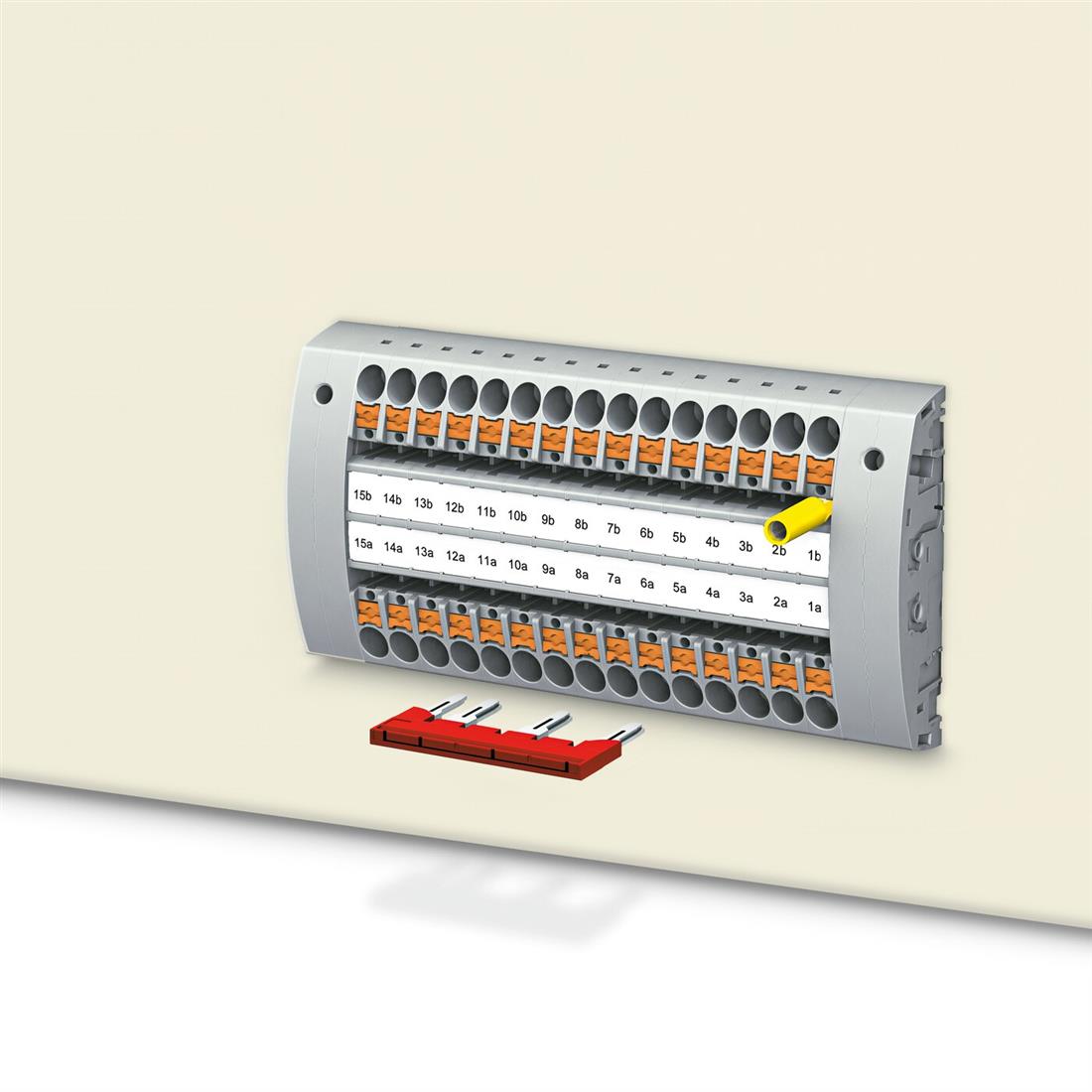 Miniatuur van Phoenix Contact doorverbindingsbrug rijgklem 2-polig 3.5 mm - grijs per 50 stuks (FBS 2-3,5 GY))