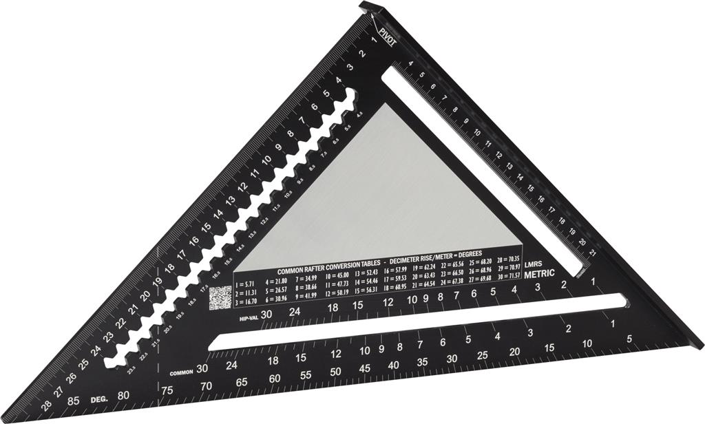 Miniatuur van Hultafors rafter speed square GROOT 0-90 graden lemmetlengte 300mm (257040)