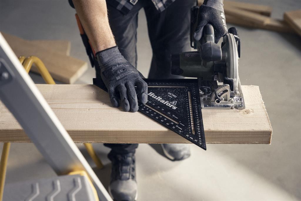 Miniatuur van Hultafors rafter speed square GROOT 0-90 graden lemmetlengte 300mm (257040)