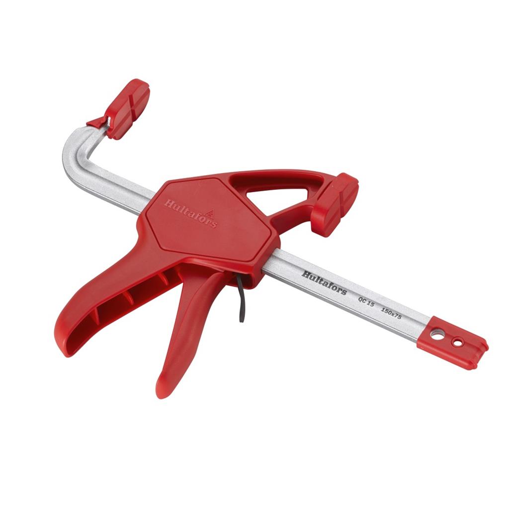 Miniatuur van Hultafors eenhands lijmklem met snelspanner gesmeed QCX 15 rood 150mm/75mm (520153)