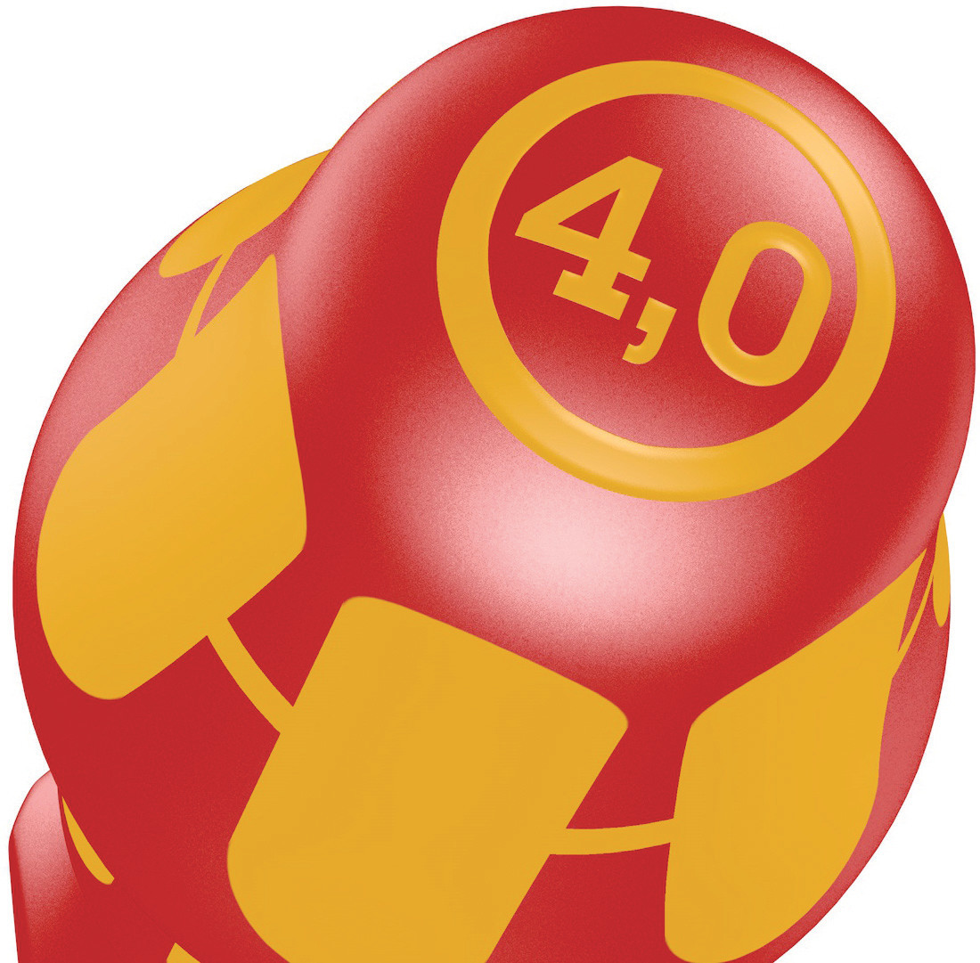 Miniatuur van Wera geïsoleerde schroevendraaier Kraftform SL 0.4x2.5 161/80mm Sleuf VDE (05006100001)