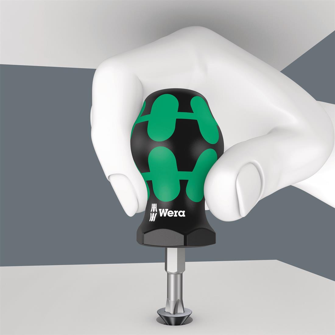 Miniatuur van Wera schroevendraaier stubby/kort Kraftform SL 0.8x4.0 75.5/24.5mm Sleuf (05008841001)