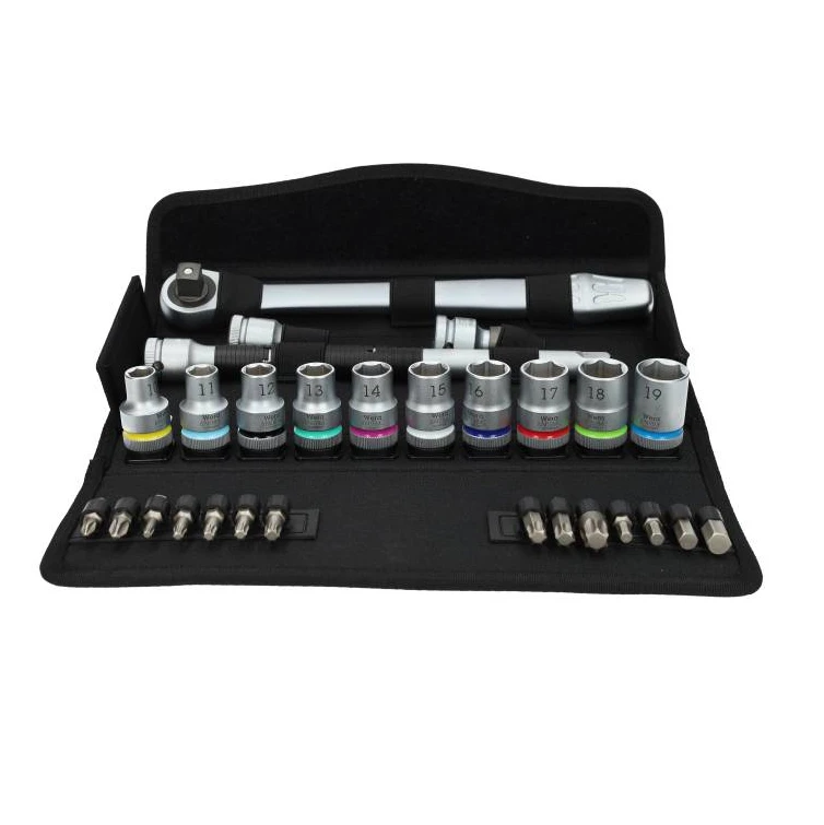 Miniatuur van Wera bitset dopsleutelset in etui Zyklop Metal-ratelset - 28-delig (05004018001)