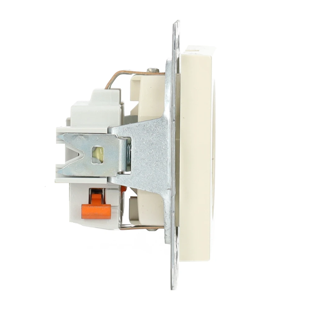 Miniatuur van Gira stopcontact met randaarde 1-voudig - systeem 55 creme wit (418801)