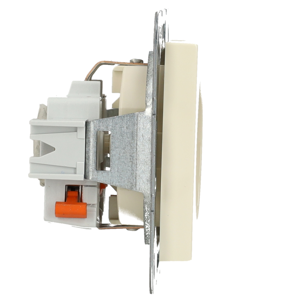Miniatuur van Gira stopcontact met randaarde 1-voudig - systeem 55 creme wit (446601)