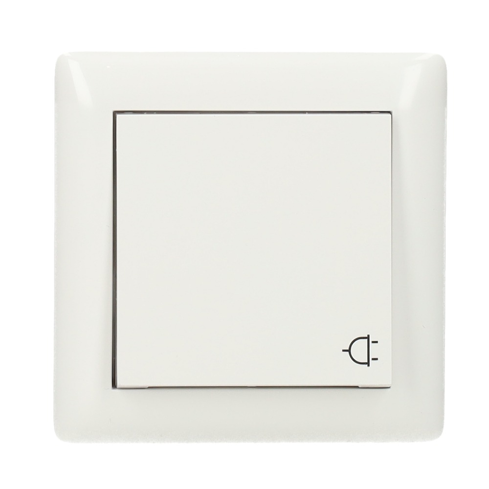 Miniatuur van Gira inbouw stopcontact met randaarde en klapdeksel compleet met afdichtset IP44 en enkelvoudig afdekraam - zuiver wit (415703)