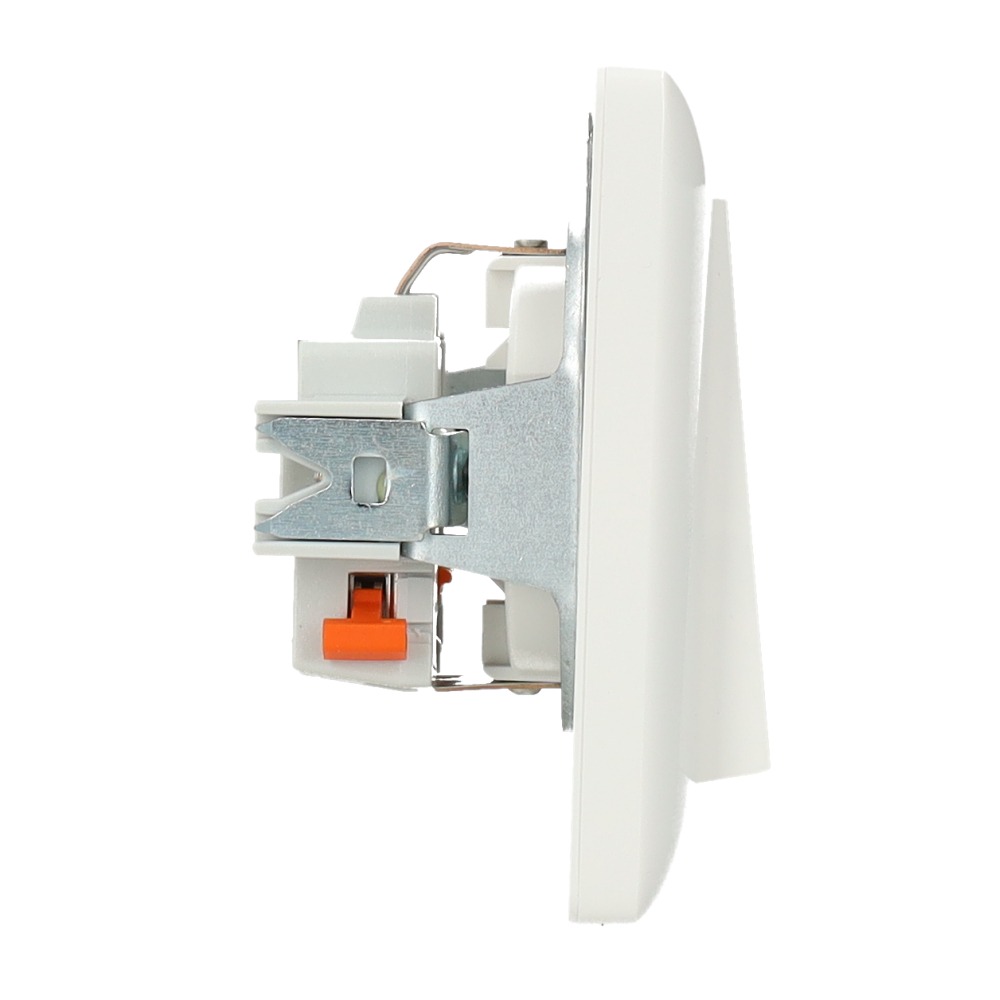 Miniatuur van Gira inbouw stopcontact met randaarde en klapdeksel compleet met afdichtset IP44 en enkelvoudig afdekraam - zuiver wit (415703)