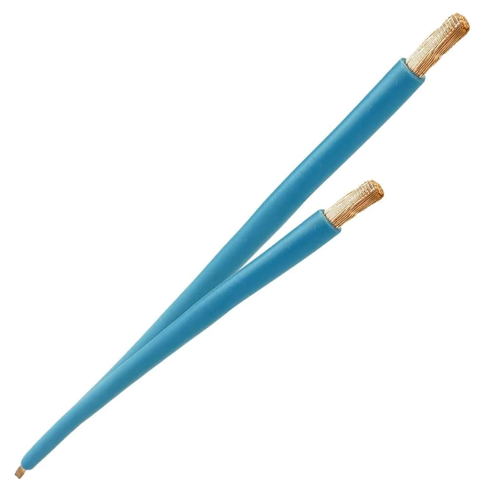 Miniatuur van Aansluitdraad H07V2-K 4mm² blauw 190 mm soepele kern en geperste uiteinden