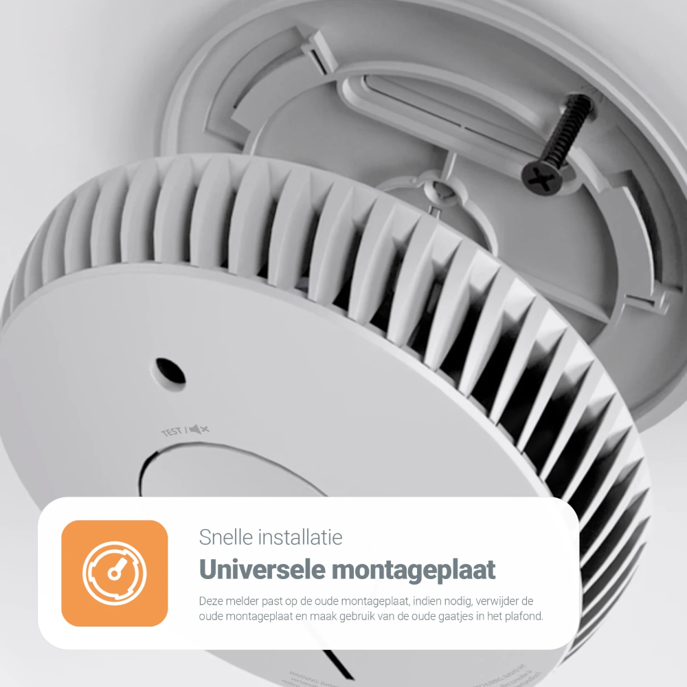 Miniatuur van FireAngel optische rookmelder 10 jaar batterij wit (FA6120-INT)