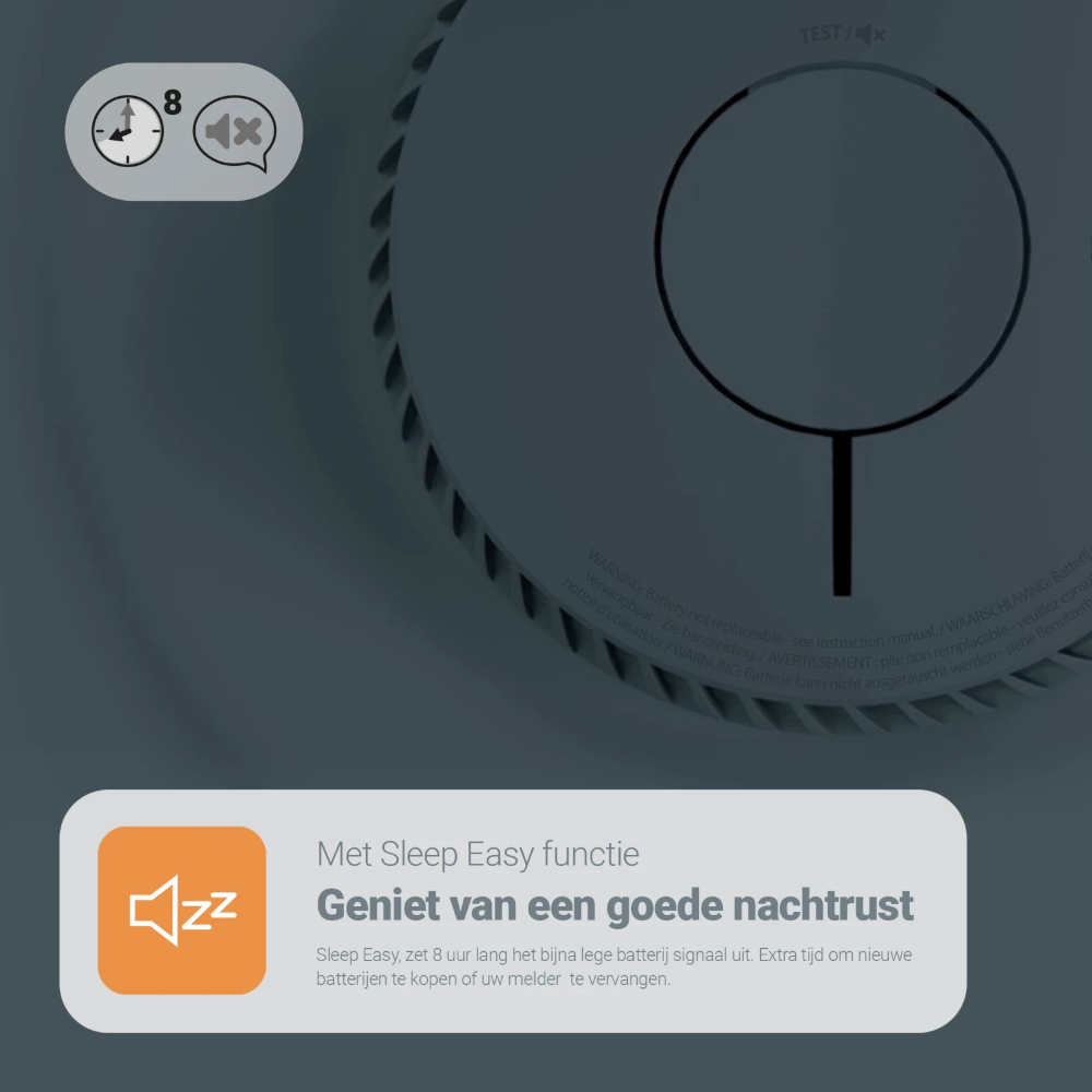 Miniatuur van FireAngel optische rookmelder 10 jaar batterij wit (FA6120-INT)