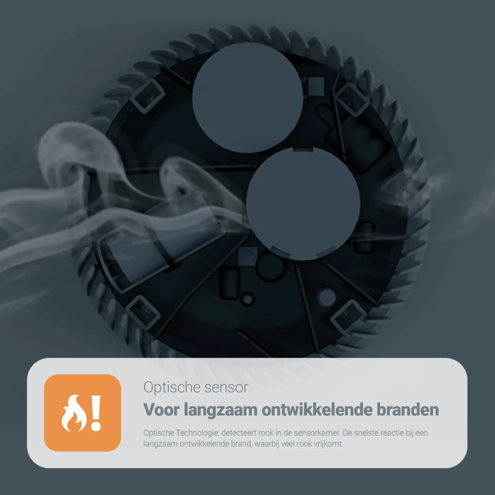 Miniatuur van FireAngel optische rookmelder 10 jaar batterij wit (FA6120-INT)