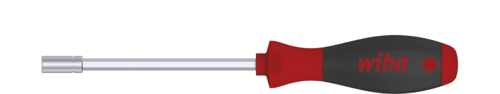 Miniatuur van Wiha bitschroevendraaier 384 1/4" magnetisch 125mm met softfinish handgreep (01475)