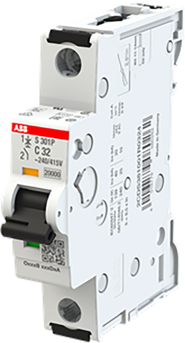 Miniatuur van ABB Componenten Installatieautomaat 32A.25kA.1-polig. C kar. (S301P-C32)