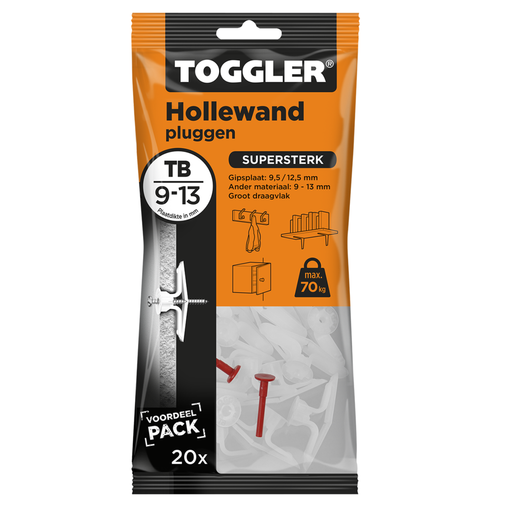 Toggler hollewandplug TB 913mm per 20 stuks (96416200