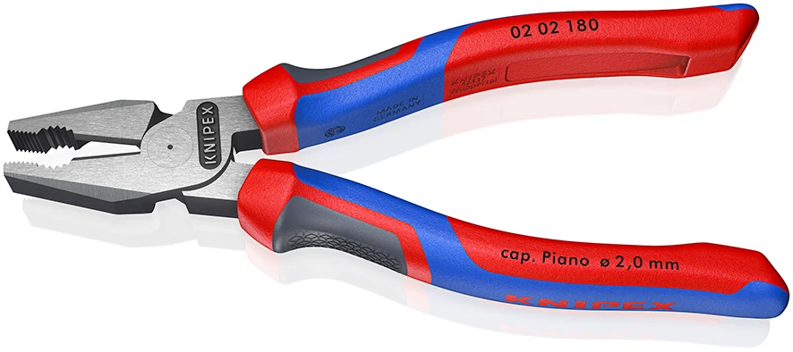 Miniatuur van KNIPEX combinatietang kracht 180mm met 3-comp comfort handgreep KNIPEXtend (0202180)
