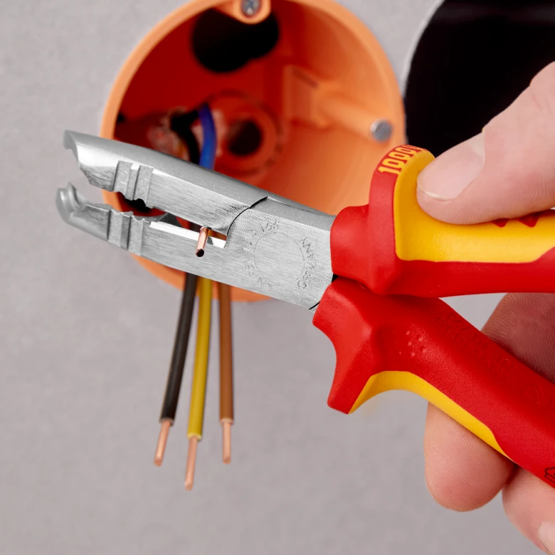 Miniatuur van KNIPEX striptang slanke kop VDE 165mm (1346165)