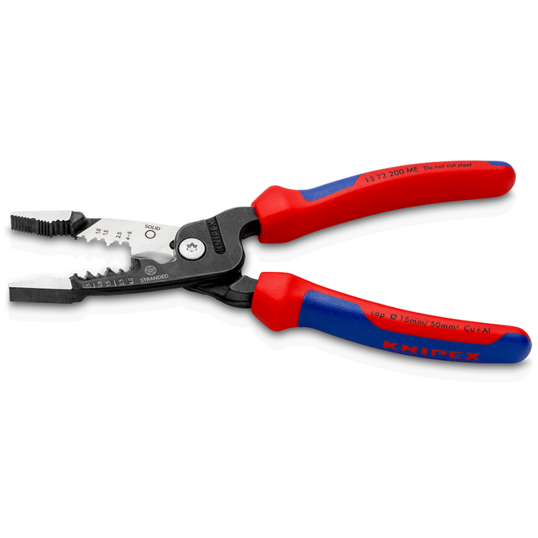 Miniatuur van KNIPEX multifunctionele 6 in 1 combinatietang elektro 200mm met 3-comp comfort handgreep KNIPEXtend (1372200ME)
