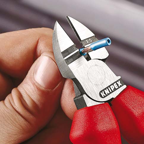 Miniatuur van KNIPEX strip-zijkniptang comfortgrepen 160mm (1422160)