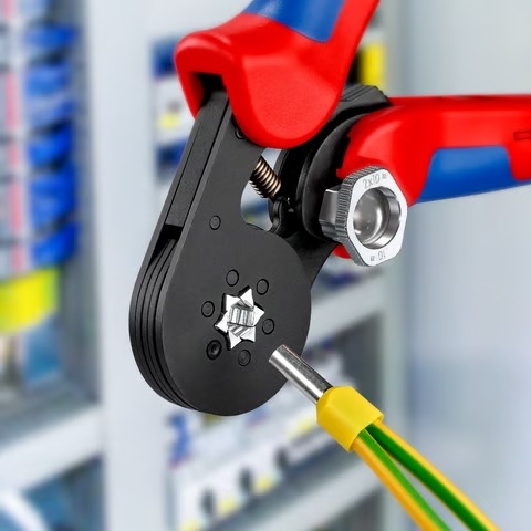 Miniatuur van KNIPEX krimptang adereindhulzen zeskant hexagonaal 0.08-10mm² (97 53 14)
