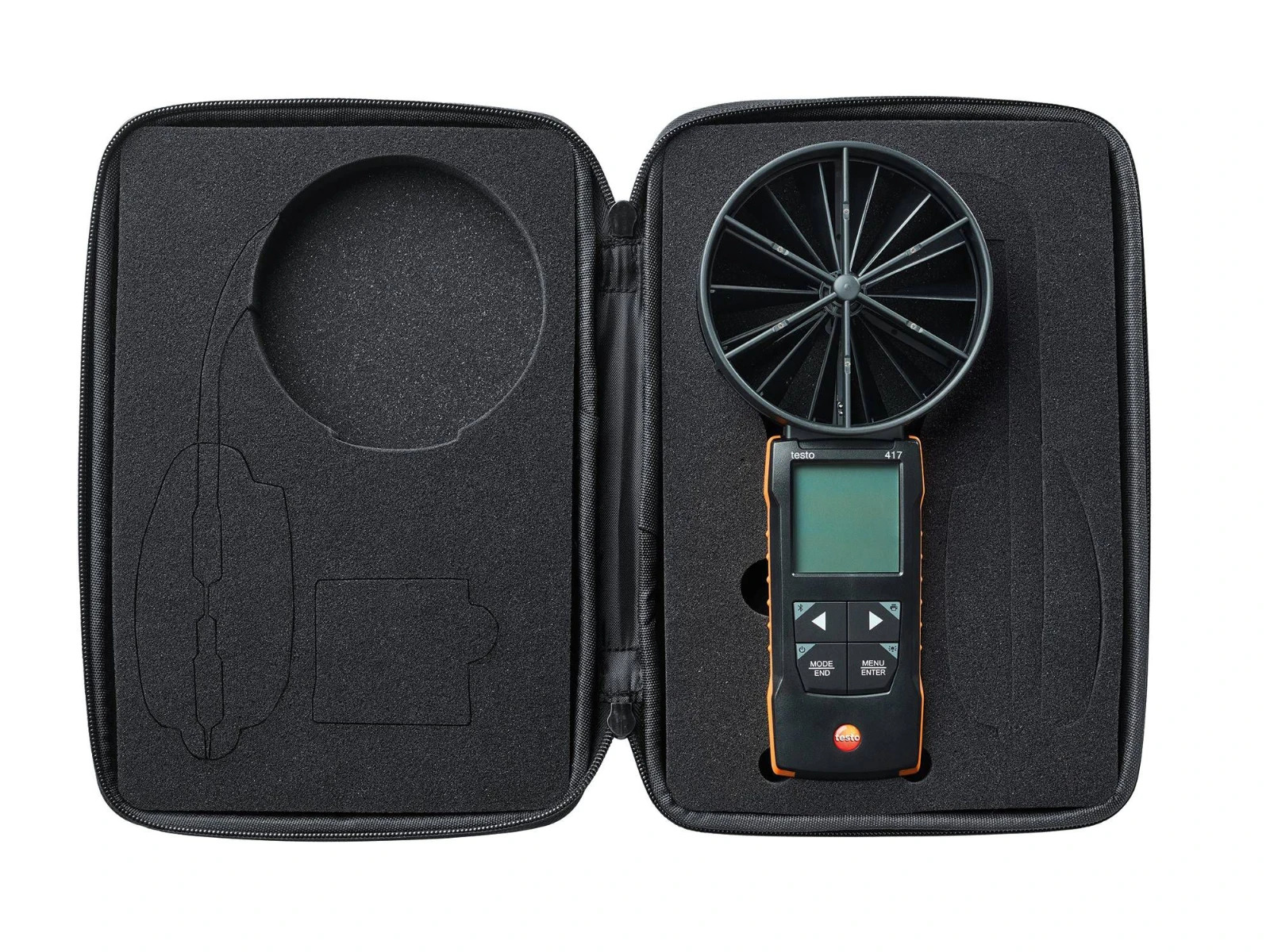 Miniatuur van Testo vleugelradanemometer 100mm met met meettrechters (2x) en tas 417 set 1 (05631471)