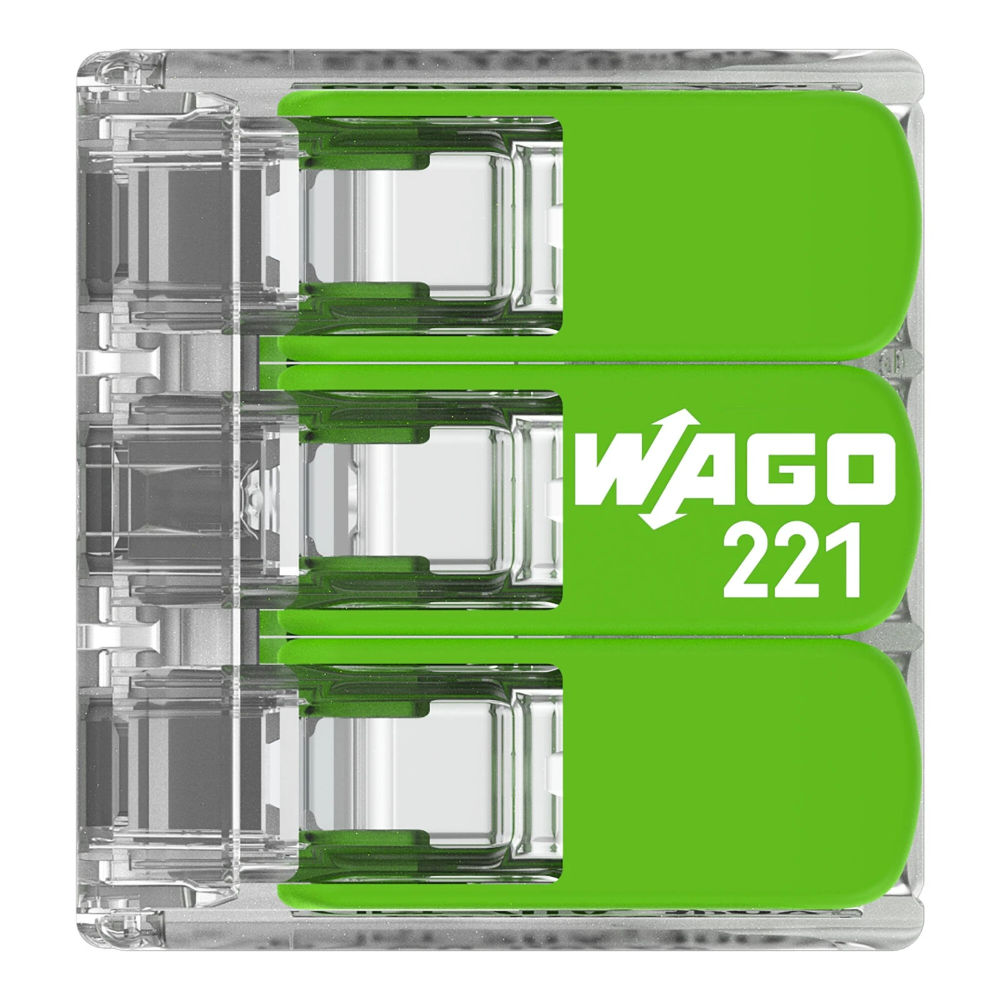 Miniatuur van Wago lasklem 3-voudig 4mm2 per 50 stuks (221-423)