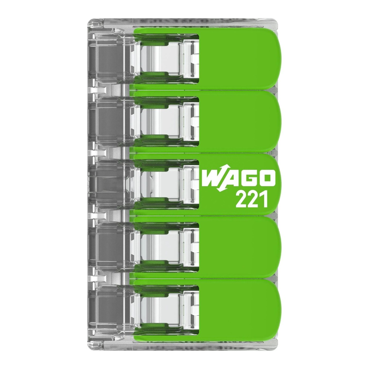 Miniatuur van Wago lasklem 5-voudig 4 mm² per 25 stuks (221-425)