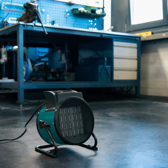 Miniatuur van VONROC werkplaatskachel keramisch met ventilator 3000W 3 standen bereik max 75m3 (EH502AC)