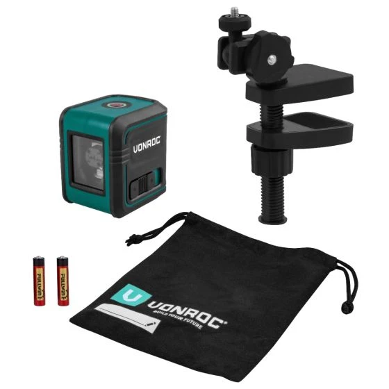 Miniatuur van VONROC kruislijnlaser met groene laser tot 18 meter (LL502DC)