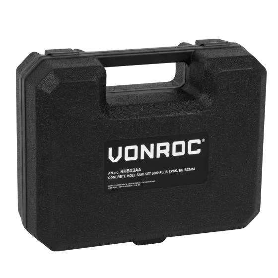 Miniatuur van VONROC gatzagenset SDS-plus 68-82mm in koffer - 2-delig (RH803AA)