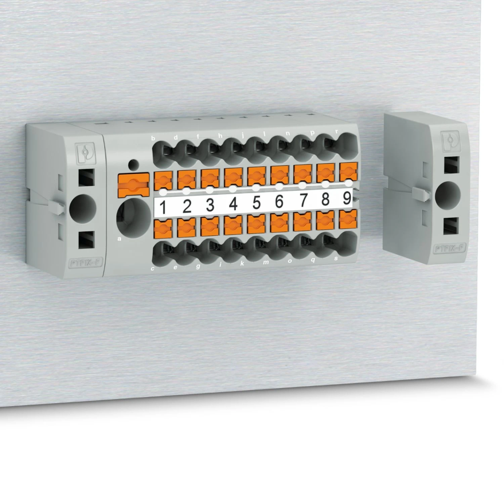 Miniatuur van Phoenix Contact rijgklem met push-in aansluiting 13-draads 2.5mm2 - rood (PTFIX 6/12X2,5-NS35 RD)