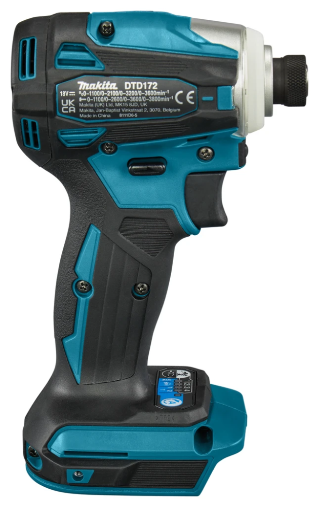 Miniatuur van Makita accu slagschroevendraaier 180Nm 18V basic body (DTD172Z)
