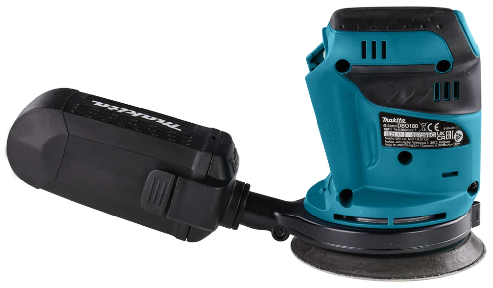 Miniatuur van Makita accu excentrische schuurmachine 125mm 18V basic body (DBO180Z)