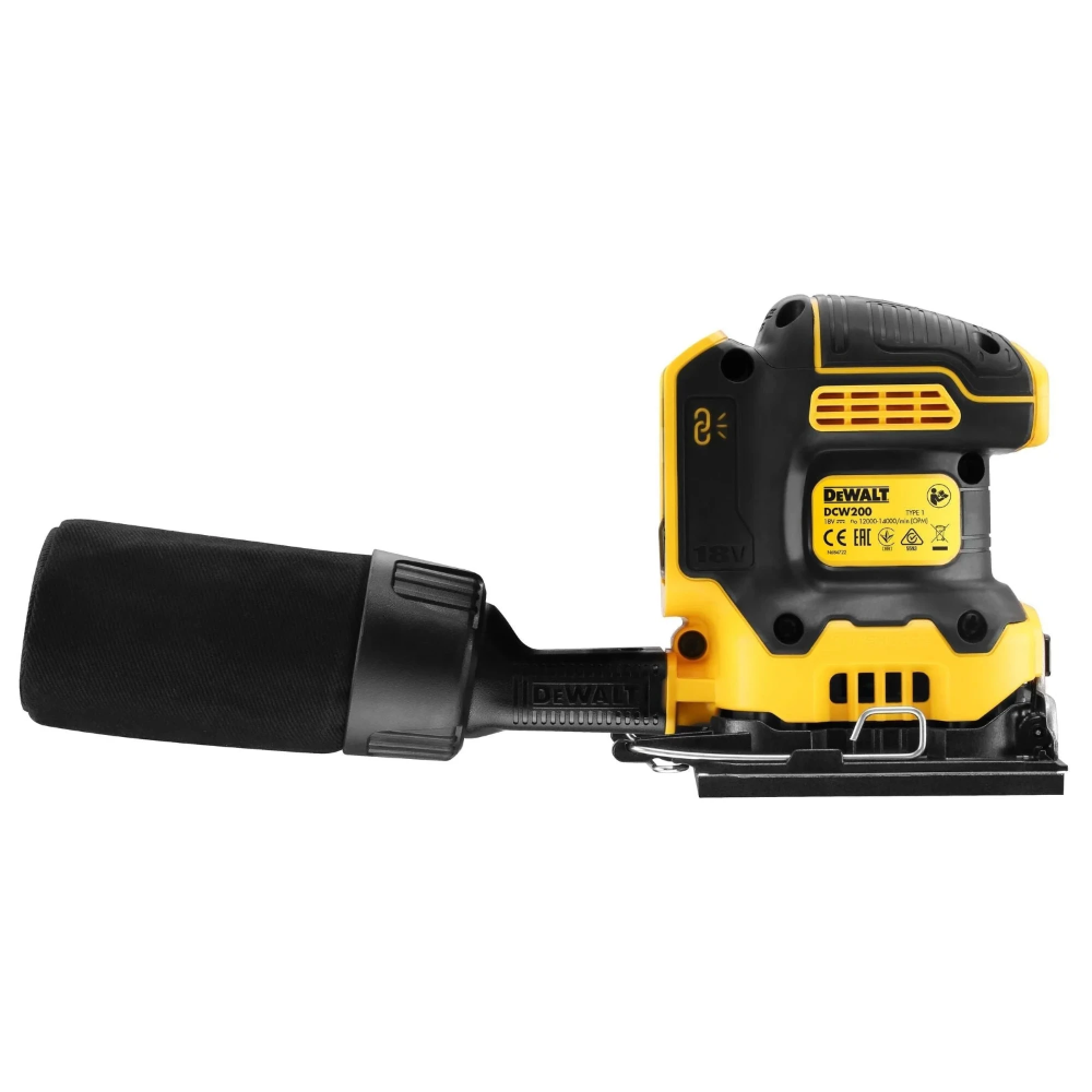 Miniatuur van DeWALT accu vlakschuurmachine 115x115mm 18V XR basic body in TSTAK koffer (DCW200NT-XJ)