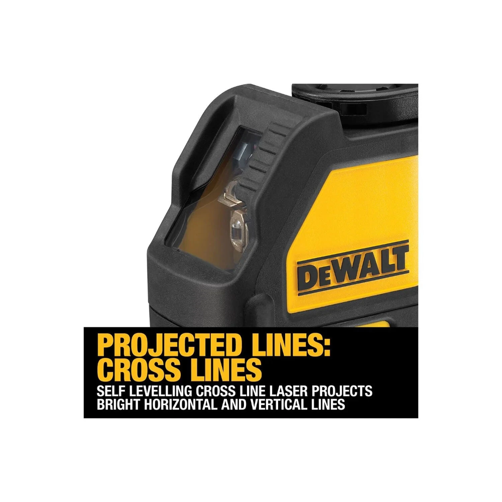 Miniatuur van DeWALT kruislijnlaser 2 stralen rood 15 meter AA met beugel (DW088K-XJ)