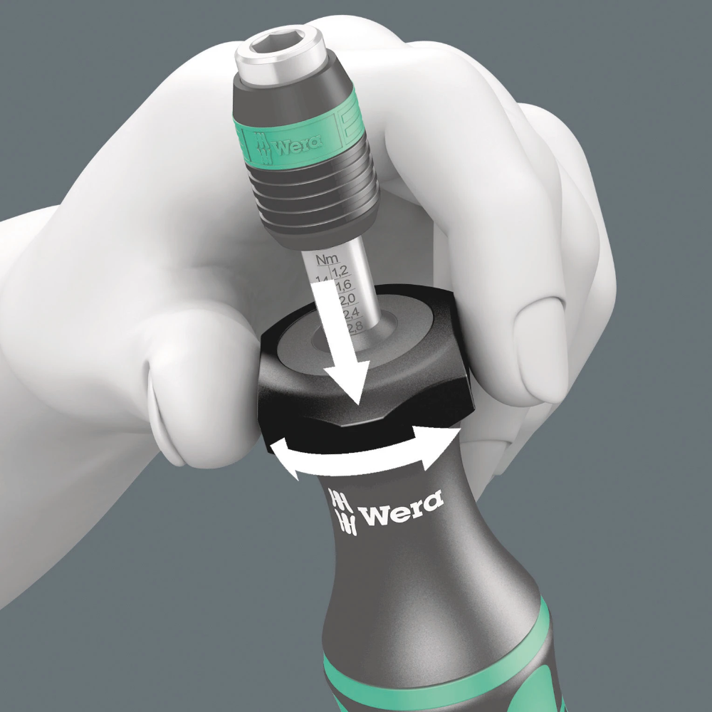 Miniatuur van Wera momentschroevendraaier met snelwisselhouder 7400 kraftform 1,2-3,0Nm (05074701001)
