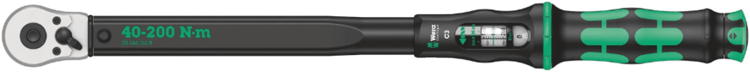Miniatuur van Wera draaimomentsleutel click-torque C3 met omschakelratel instelbaar 1/2" 40-200Nm (05075622001)