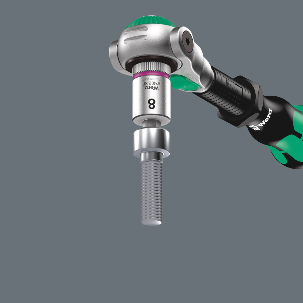 Miniatuur van Wera dopsleutelset metrisch 8100 SA all-in zyklop speed-ratelset 1/4" met vasthoudfunctie - 42‑delig (05003755001)
