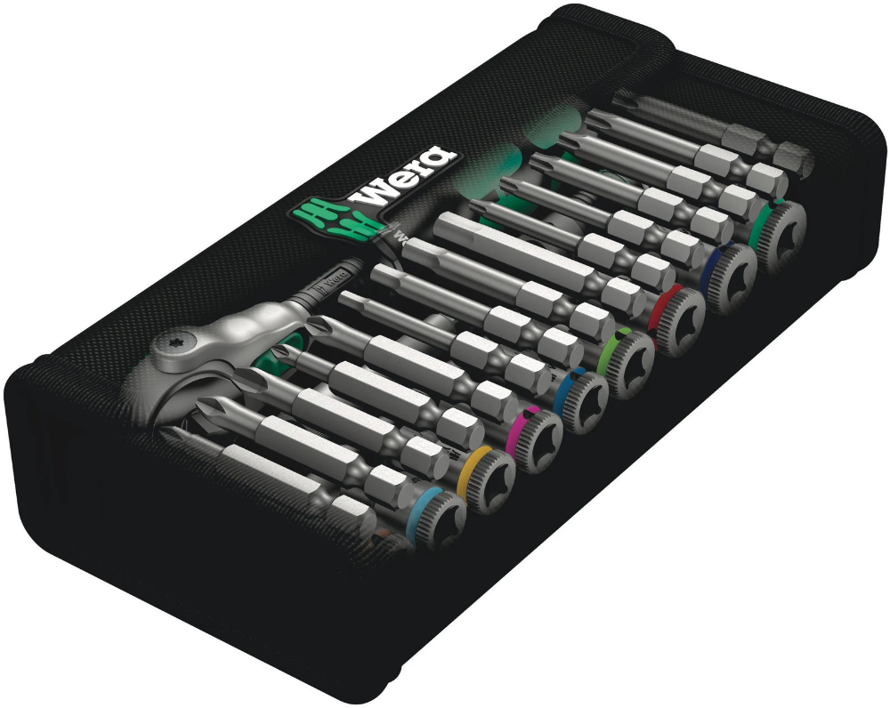 Miniatuur van Wera dopsleutelset inch 8100 SA 9 zyklop speed-ratelset 1/4" - 28-delig (05004019001)